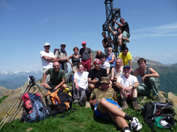 Val Cannobina: la foto del gruppo sul Torriggia al ritorno dal Pian di Strii 