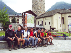 Il gruppo del CAI Verbano ad Alagna Valsesia 