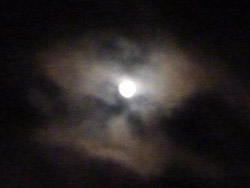 Il CAI Verbano sullo Spalavera con le ciaspole con la luna piena: la luna finalmente si fa vedere
