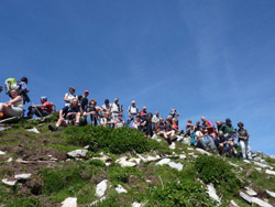 Il CAI Verbano sulla cima del Monte Larone (m. 2237)