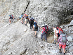 Il CAI Verbano alle Dolomiti Orientali – gruppo del Popera: un traverso da fare con molta attenzione