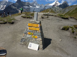 CAI Verbano - Trekking del Monte Bianco: cippo di confine Italia - Svizzera al Col du Grand Ferret 