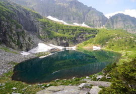 CAI Verbano - Lago e Capanna d’Efra (Val Verzasca-CH): il lago 