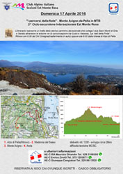 ''I percorsi della fede'' - Monte Avigno da Pella in MTB - 2^ Ciclo escursione Intersezionale Est Monte Rosa