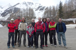 CAI Verbano - Val Formazza, Corno orientale di Nefelgiù: il gruppo degli scialpinisti