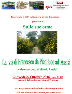 La via di Francesco da Piediluco ad Assisi: video-racconto di Liborio Rinaldi