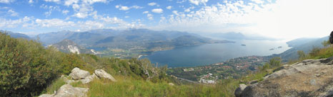 CAI Verbano - Via ferrata ''dei Picasass'' al monte Camoscio: lo stupendo panorama sul Lago Maggiore e le sue isole dalla vetta del Monte Camoscio