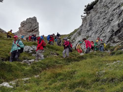 CAI Verbano - Trekking in Dolomiti: discesa dalla Forcella dei Salares
