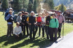 CAI Verbano - Escursione in Engadina, Valle di Fex: il gruppo degli escursionisti
