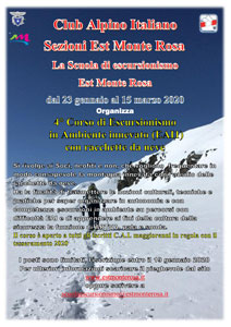 Scuola di Escursionismo Est Monte Rosa - 4° Corso di Escursionismo in ambiente innevato (EAI1)