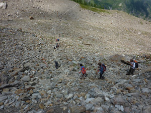 CAI Verbano - Giro panoramico ai piedi del Monte Rosa alla scoperta dell'Alpe Crosa: attraversamento ghiacciaio del Belvedere al rientro