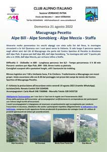 CAI Verbano: Macugnaga Pecetto -  Alpe Bill - Alpe Sonobierg - Alpe Meccia - Staffa