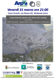 Arpa Piemonte e CNR-IRSA - II permafrost alpino nel clima che cambia, incontro con Luca Paro, Dipartimento Rischi Naturali e Ambientali 