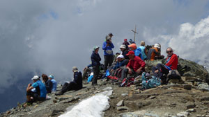 CAI Verbano - Monte Roisetta Punta Sud (m 3324) da Cheneil in Valtournenche: sulla cima