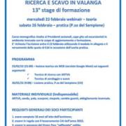 Scuola di Escursionismo Est Monte Rosa: Ricerca e scavo in valanga, 13° stage di formazione - 23 e 26 febbraio 2022
