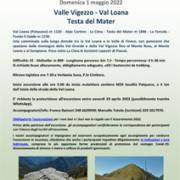 CAI Verbano: Valle Vigezzo - Val Loana - Testa del Mater - 1 maggio 2022