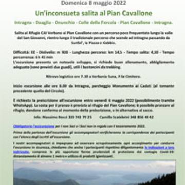 CAI Verbano: un’inconsueta salita al Pian Cavallone - 8 maggio 2022