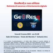 CAI Verbano: GeoResQ e suo utilizzo, richiesta di soccorso e orientamento digitale - 3 marzo 2023