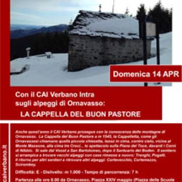 CAI Verbano: sugli alpeggi di Ornavasso, la Cappella del Buon Pastore - 14 aprile 2024