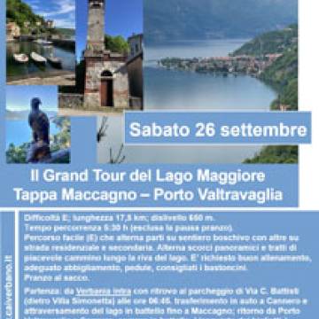 Il Grand Tour del Lago Maggiore: Tappa Maccagno-Porto Valtravaglia - 26 settembre 2026