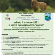 CAI Verbano: il cervo, comportamenti e bramiti, al Pian Cavallone - 2 ottobre 2021